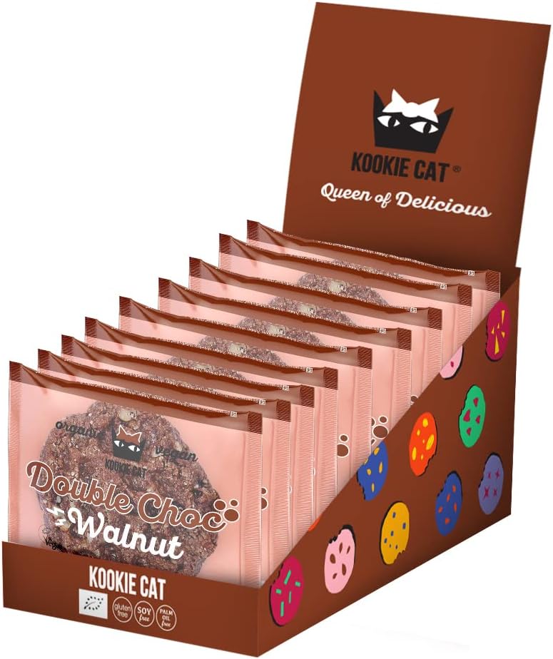 Kookie Cat Galletas Veganas con Trocitos de Cacao y Nueces